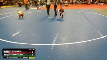 70 lbs Quarterfinal - Brackstan Kittelson, Wabasso vs Everett Seckerson, Chatfield