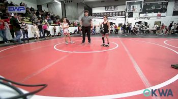 66-68 lbs Rr Rnd 2 - Kiowa Sparks, Grove Takedown Club vs Logan Jabben, Caney Valley Wrestling