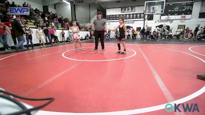 66-68 lbs Rr Rnd 2 - Kiowa Sparks, Grove Takedown Club vs Logan Jabben, Caney Valley Wrestling