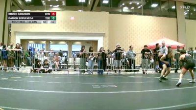 144 lbs Consi Of 64 #1 - Bruce Cabugos, Olympus Wreslting vs Damon Sepulveda, Temescal Canyon HS