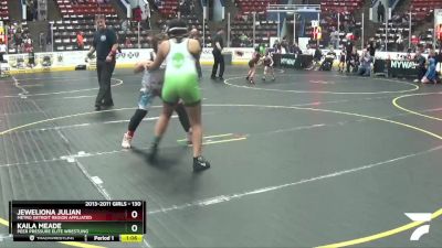 130 lbs 7th Place Match - Jeweliona Julian, Metro Detroit Region Affiliated vs Kaila Meade, Peer Pressure Elite Wrestling