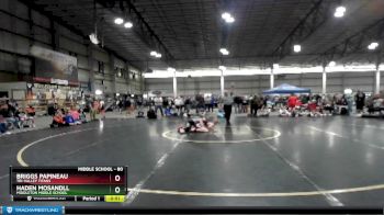 80 lbs Cons. Round 4 - Briggs Papineau, Tri-Valley Titans vs Haden Mosandll, Middleton Middle School