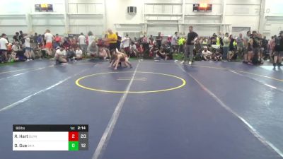 90 lbs Round 1 - Ryder Hart, Olympia National vs Dylan Gue, 84 Athletes (VA)