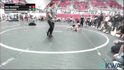 46 lbs Final - Paul Velazquez, Lexington Wrestling Club vs Koen Goodin, Cowboy Wrestling Club