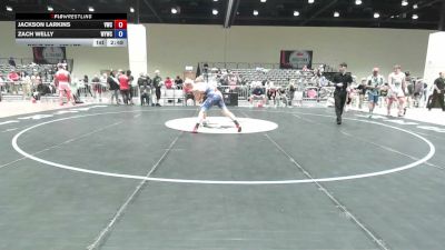 132 lbs Cons. Rd Of 16 - Jackson Larkins, Viking Wrestling Club vs Zach Welly, Willard Youth Wrestling Club