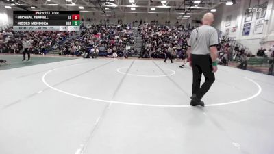 Boys 132 lbs 1st Place Match - Moses Mendoza, Gilroy Boys vs Micheal Terrell, Los Gatos Boys