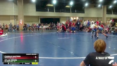 70 lbs Champ Round 1 (16 Team) - Dylan Erwin, BS Wrestling vs Charlie Masters, Patriot WC Blue