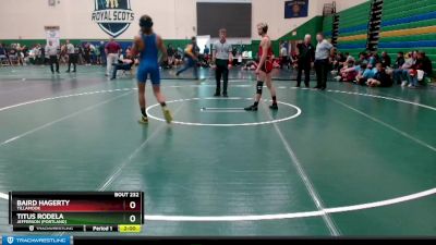 138 lbs 5th Place Match - Baird Hagerty, Tillamook vs Titus Rodela, Jefferson (Portland)