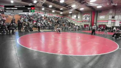 106 lbs Semifinal - Kelly Brown, West Torrance vs Michael Rodriguez, Victor Valley