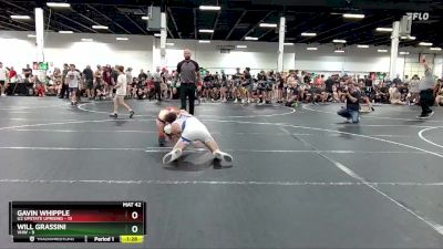 132 lbs Round 2 (6 Team) - Gavin Whipple, U2 Upstate Uprising vs Will Grassini, VHW