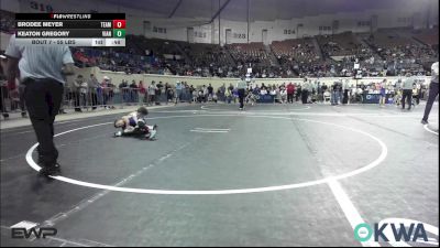 55 lbs 3rd Place - Brodee Meyer, Team Tulsa Wrestling Club vs Keaton Gregory, Vian Wrestling Club