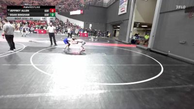 84 lbs Cons. Semi - Jeffrey Allen, Iowa-Grant Wrestling Club vs Egan Bingham, Athens