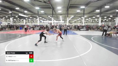 123 lbs Semifinal - Dillon Herd, Torotech vs Gavyn Williams, PV Bighorns