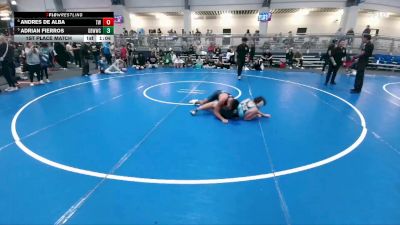 120 lbs 1st Place Match - Adrian Fierros, Gracie Barra Westchase Wrestling Club vs Andres De Alba, Takedown-City Wrestling