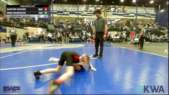 64 lbs Consi Of 4 - Sawyer Shouse, Morrison Takedown Club vs Reed Musgrove, Harrah Little League Wrestling