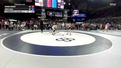 126 lbs Cons. Rd Of 128 - Ethan Busby, CA vs Seth Hall, UT