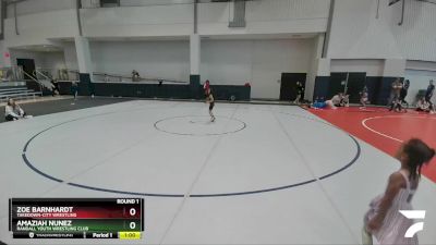 50 lbs Round 1 - Amaziah Nunez, Randall Youth Wrestling Club vs Zoe Barnhardt, Takedown-City Wrestling