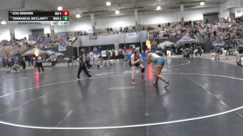 Girls 235 lbs Quarterfinal - Zoe Brewer, Gibbs High School Girls vs Terrancia McClarty, Walker Valley High School Girls