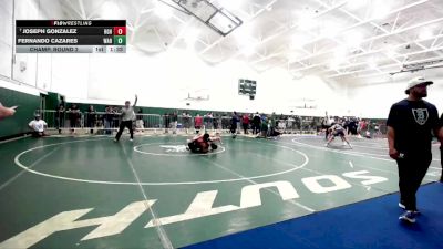 126 lbs Champ. Round 2 - Joseph Gonzalez, Highland vs Fernando Cazares, Warren