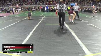 D1-120 lbs Champ. Round 1 - Josh Vasquez, Grandville vs Calvin Martz, Davison HS