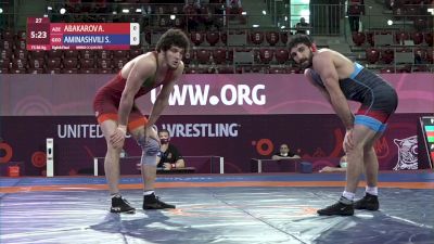 86 kg Abubakr Abakarov, AZE vs Sandro Aminashvili, GEO