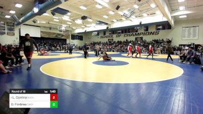 155 lbs Round Of 16 - Leo Contino, Buchanan vs Dominik Fimbres, Canyon View (AZ)