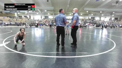 70 lbs Cons. Round 3 - Keaton Duff, Fairview Jackets Youth Wrestling vs Eli Hailey, Junior Rockets Wrestling Club