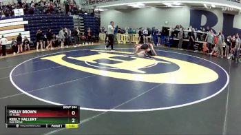 145 lbs. Champ. Round 3 - Keely Fallert, Oak Grove vs Molly Brown, St. Clair