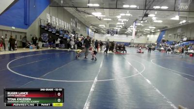 52-55 lbs Round 3 - Titan Knudsen, Sanderson Wrestling Academy vs Ruger Lance, Uintah Wrestling