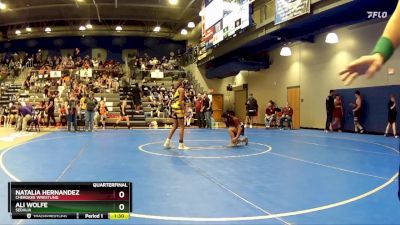 94-101 lbs Quarterfinal - Ali Wolfe, Sedalia vs Natalia Hernandez, Cherokee Wrestling