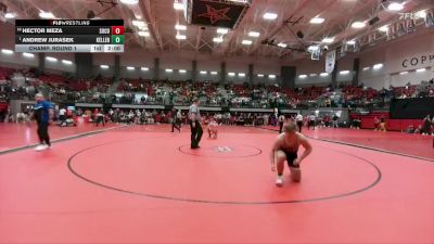 285 lbs Champ. Round 1 - Andrew Jurasek, Keller vs Hector Meza, Socorro