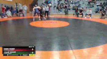 182 lbs Semifinal - Caleb Wagar, Mount Baker vs Shon Visser, Nooksack Valley