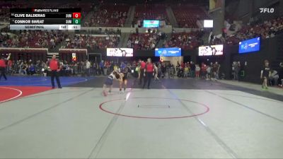 70 lbs Semifinal - Clive Balderas, Ronan Wrestling vs Connor Sweat, Kalispell Wrestling Club