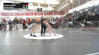 132 lbs Consi Of 8 #2 - Hannah Howard, Greater Lawrence vs Melodi Louro, Lawrence