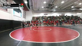 105 lbs Semifinal - Emmi Casias, Pine Creek vs Emily Moen, Thornton