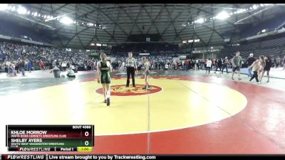 81 lbs Quarterfinal - Khloe Morrow, White River Hornets Wrestling Club vs Shelby Ayers, South West Washington Wrestling Club