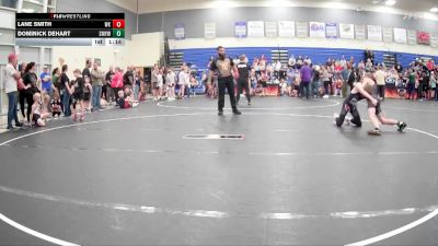 102 lbs Round 1 - Lane Smith, White Knoll vs Dominick Dehart, Smoky Mountain Youth Wrestling