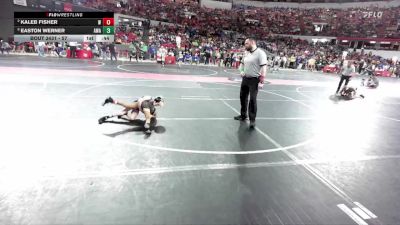 57 lbs Quarterfinal - Kaleb Fisher, Brown Deer Jr Falcons Wrestling Club vs Easton Werner, Askren Wrestling Academy