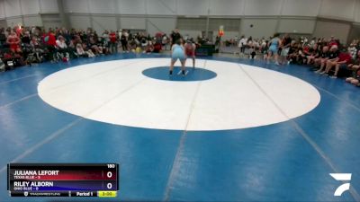 180 lbs Semis & 3rd Wb (16 Team) - Juliana LeFort, Texas Blue vs Riley ...