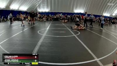 80 lbs Round 3 (8 Team) - Collan Lloyd, Olmsted Falls vs Ayden Arnold, Crossroads Wrestling