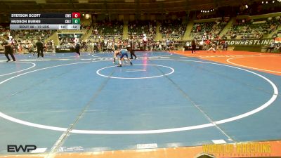 73 lbs Consi Of 8 #2 - Stetson Scott, Cowboy Wrestling Club vs Hudson Burns, Sebolt Wrestling Academy