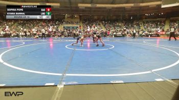 66 lbs Round Of 16 - Sophia Pope, Blackman Wrestling Club vs Kyara Barral, Lawc