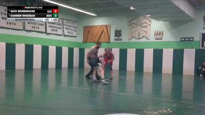 120 lbs Quarterfinal - Jack Morehouse, Glasgow vs Danner Wiseman, Moorcroft