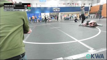 130 lbs Rr Rnd 1 - Jaelee Jo Baca, Cowboy Wrestling Club vs Kelsie Rains, Tecumseh Youth Wrestling