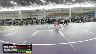 80-85 lbs Round 4 - Quinn Johnson, Hi Desert Mat Club vs Brynlee Watkins, Middleton Wrestling Club