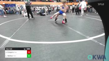 75 lbs Semifinal - Joseph Gregory, Shelton Wrestling Academy vs Lucas Walton, Piedmont