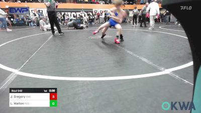 75 lbs Semifinal - Joseph Gregory, Shelton Wrestling Academy vs Lucas Walton, Piedmont