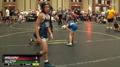 70 lbs Semis & 1st Wrestleback (8 Team) - James Humble, Elite Wrestling vs Nico Ettari, Shore Thing