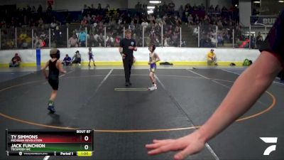 46 lbs Cons. Round 5 - Ty Simmons, Michigan Revolution vs Jack Funchion, Tecumseh WC