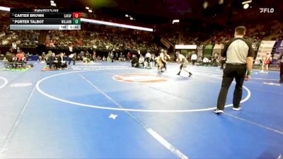 215 Class 4 lbs Semifinal - Carter Brown, Lafayette (Wildwood) vs Porter Talbot, Willard